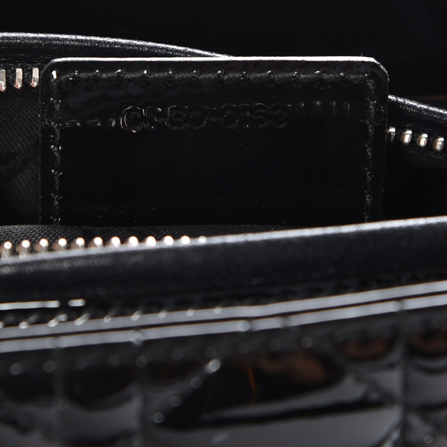 Patent Cannage Medium Lady Dior Black