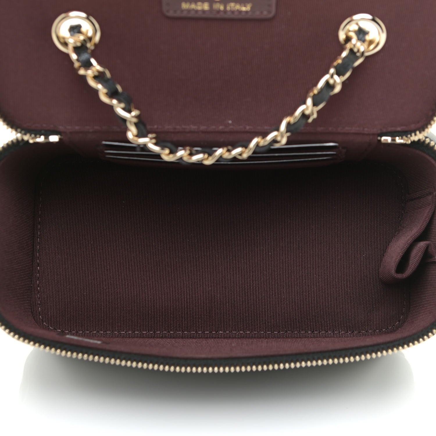 Chanel Caviar Quilted Small Vanity Case With Chain Black 5 of 11