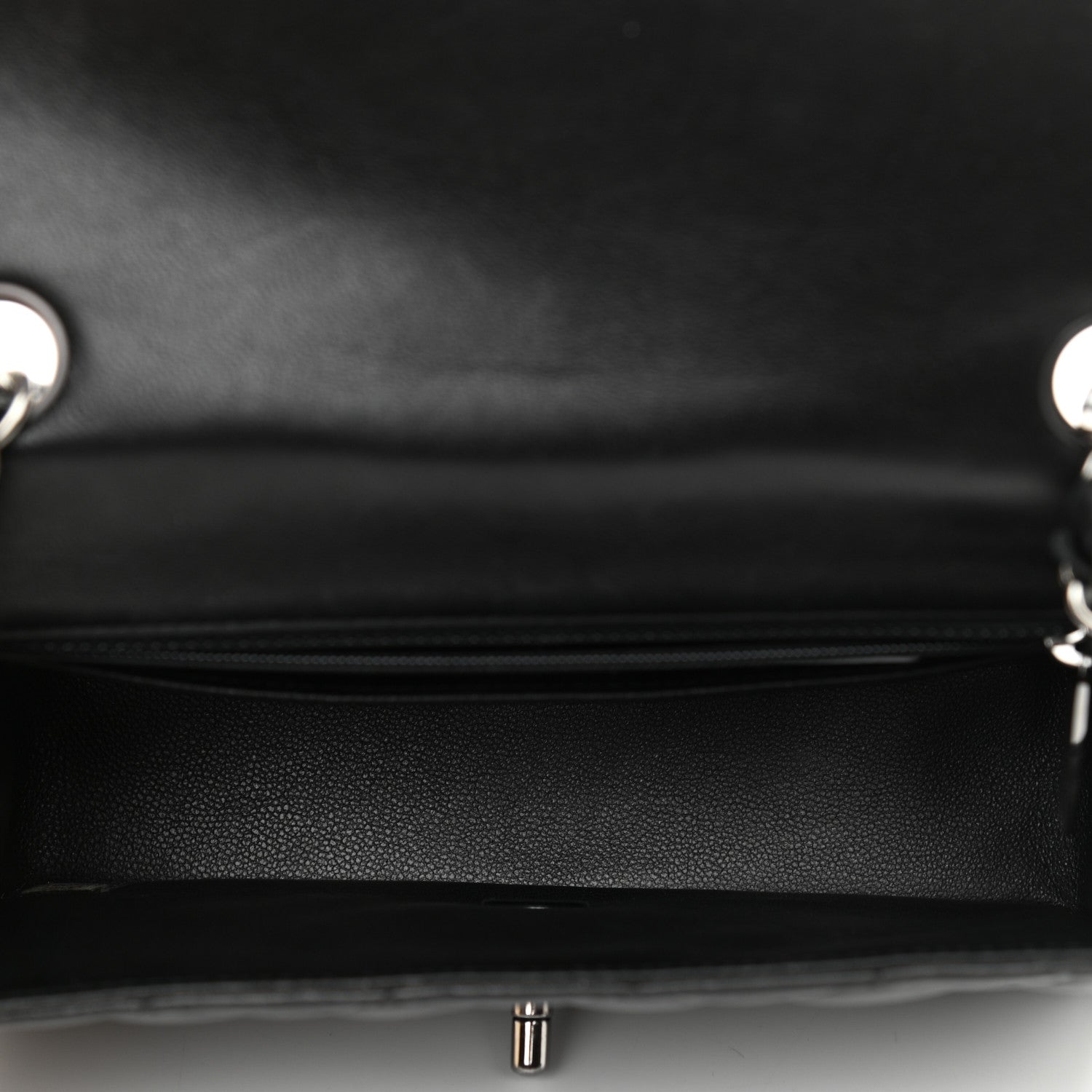 Chanel Lambskin Quilted Mini Rectangular Flap Black 5 of 11