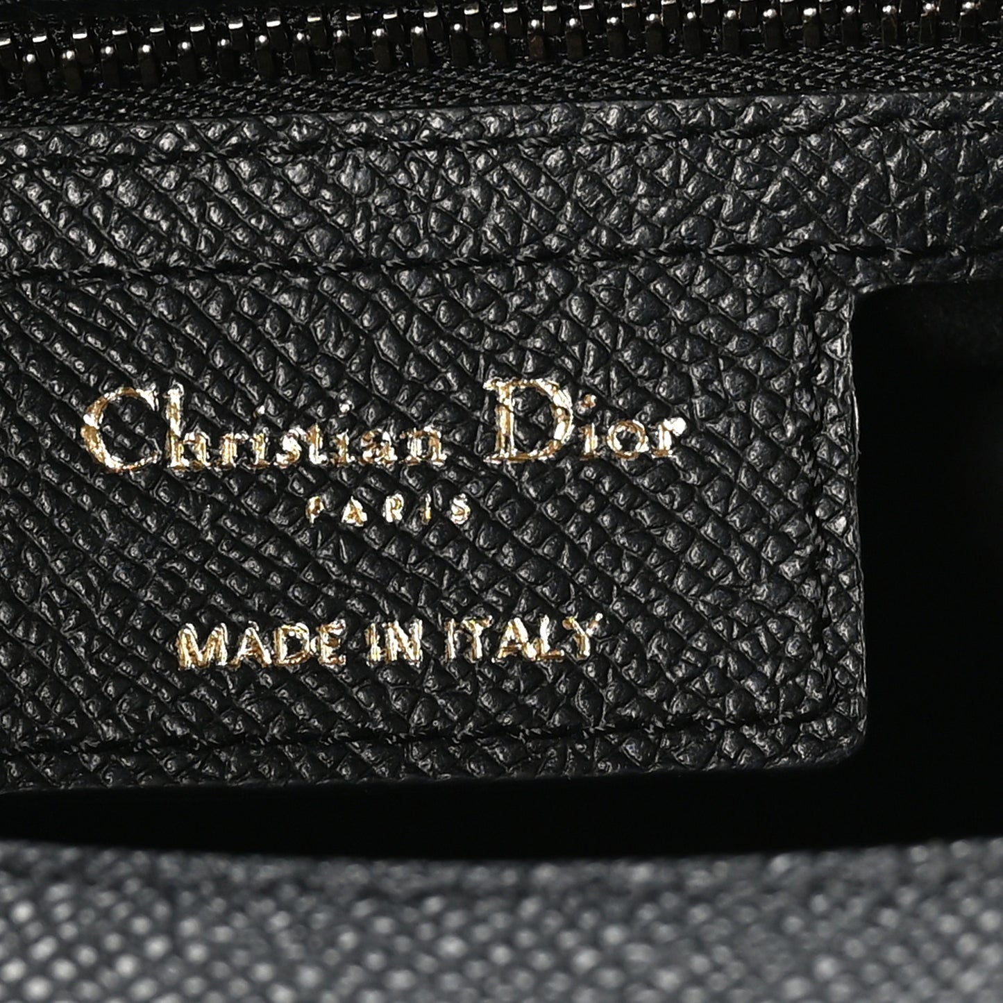 Grained Calfskin Saddle Bag With Strap Black