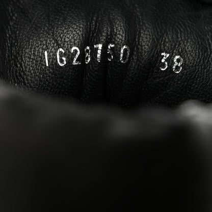 Chanel Calfskin Lace Up Combat Boots 38 Black 6 of 9