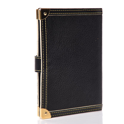 Louis Vuitton Suhali Small Ring Agenda Cover Black 3 of 12