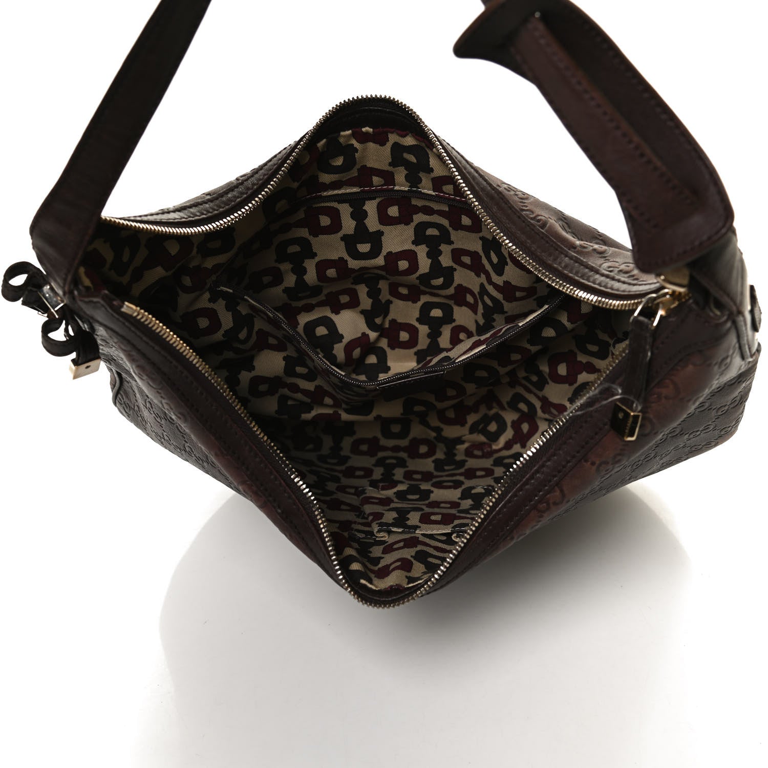 Gucci Guccissima Large Princy Hobo Dark Brown 5 of 14