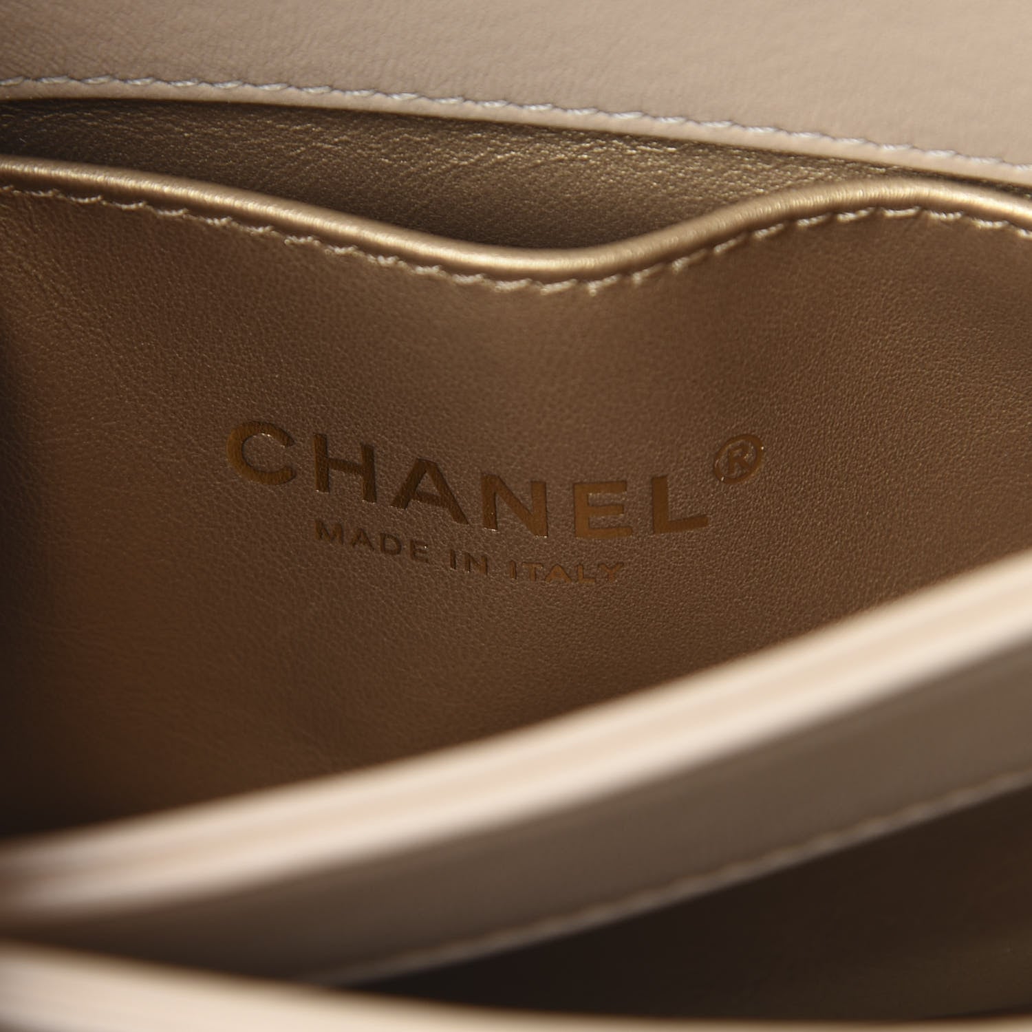 Chanel Lambskin Quilted Small Trendy Spirit Top Handle Bag Beige 5 of 10