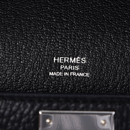 Hermes Taurillon Clemence Jypsiere 28 Black 6 of 7