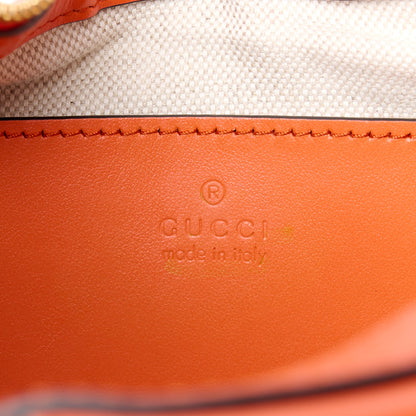 Gucci Calfskin GG Matelasse Small Hobo Shoulder Bag Spring Orange Natural 6 of 10