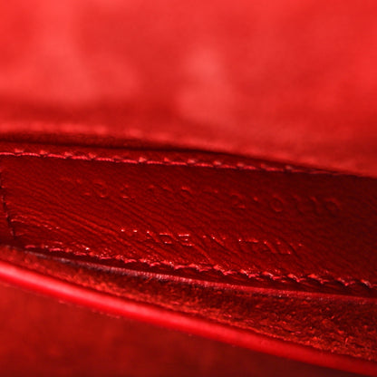 Saint Laurent Patent Small Monogram Sunset Red 7 of 13