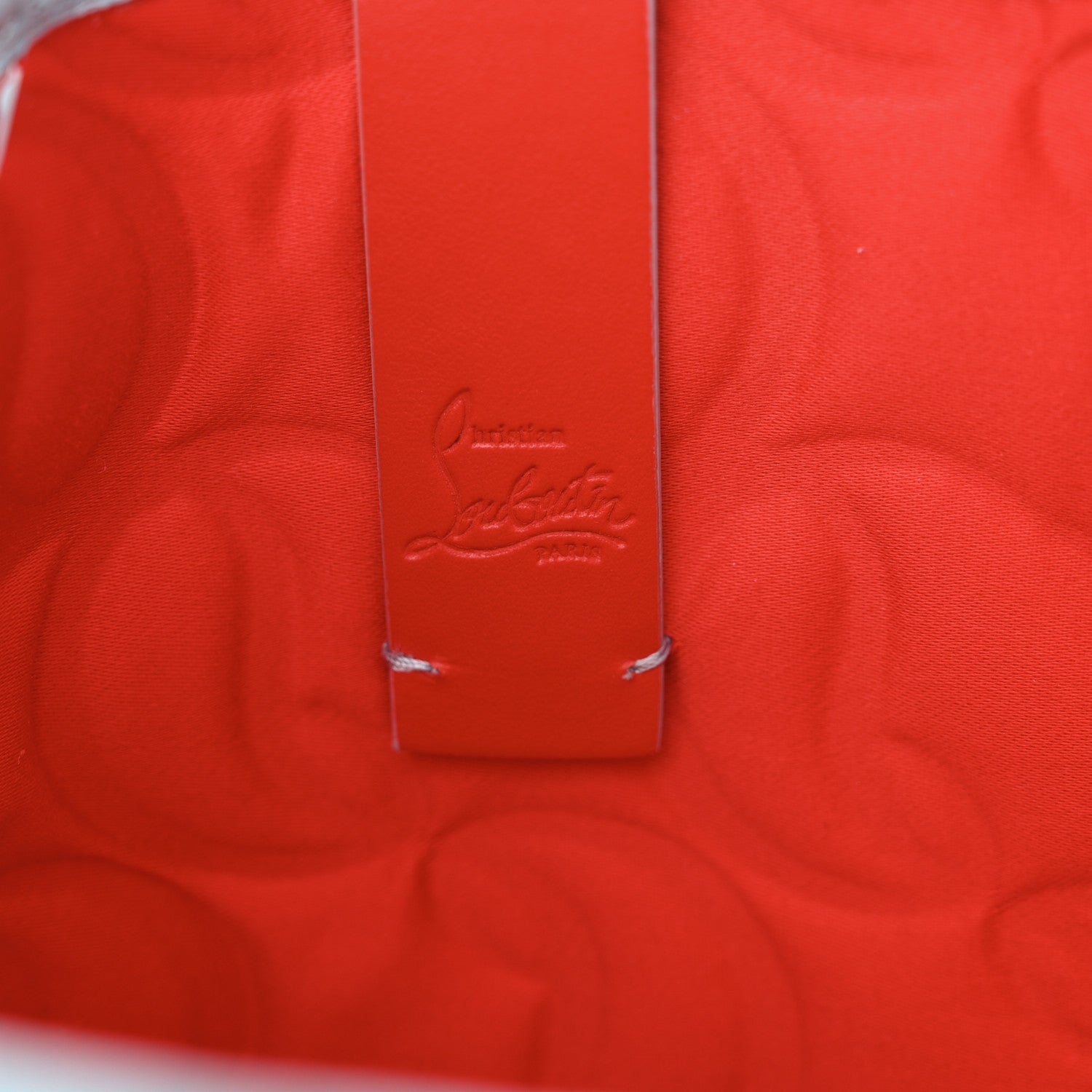 Christian Louboutin Nappa Embossed Mini East West Cabata Tote Mineral 6 of 11