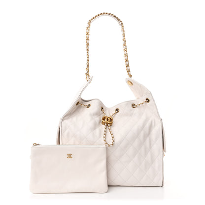 Chanel Caviar Quilted Medium Chanel 25 Handbag White 3 of 15