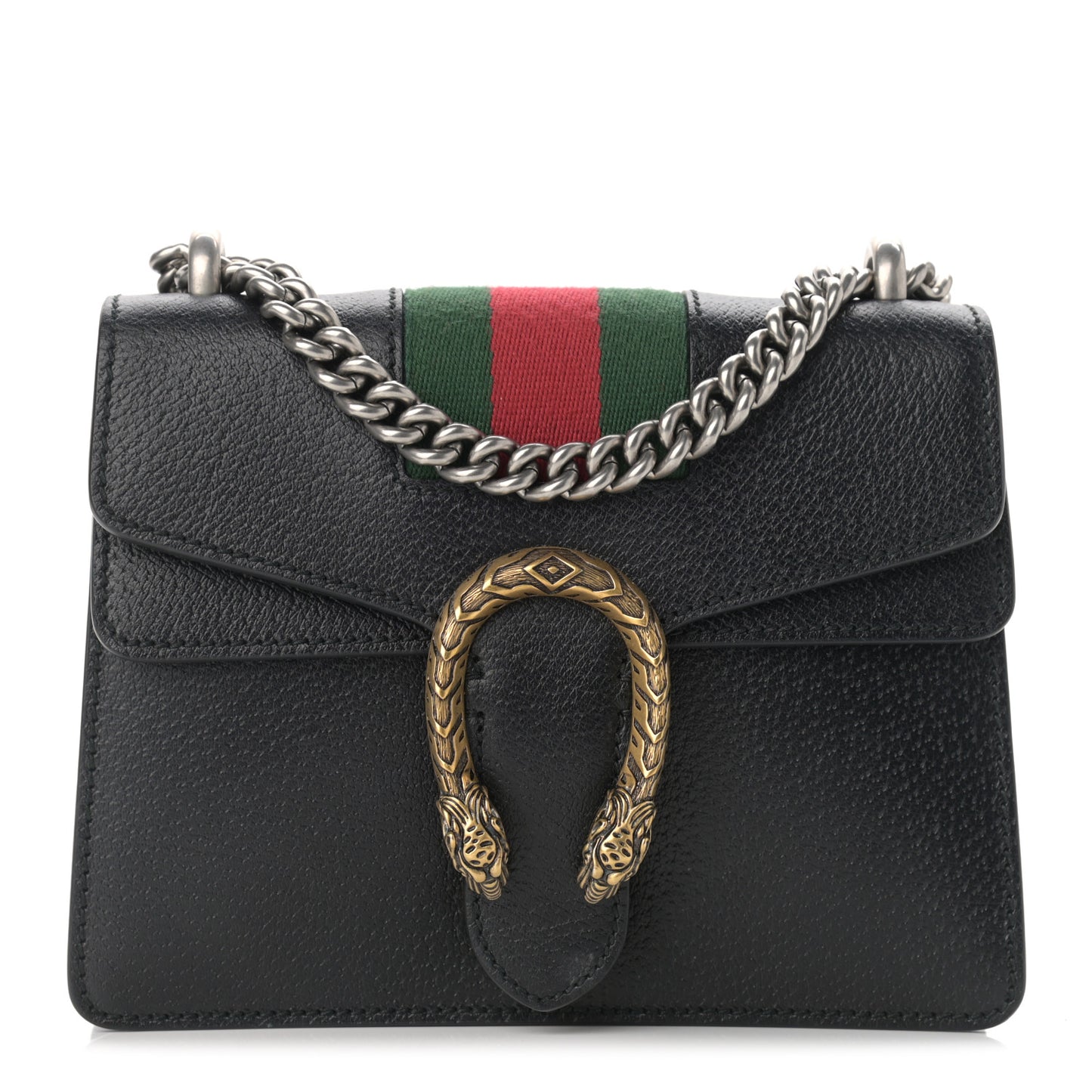 Calfskin Web Mini Dionysus Shoulder Bag Black