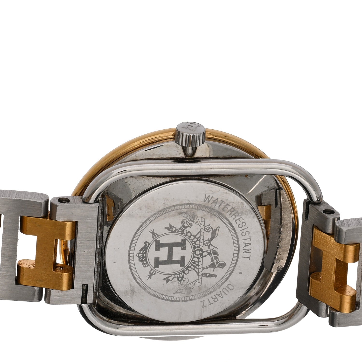 Hermes Stainless Steel 30mm Arceau Clipper Quartz Watch Gold 4 of 4