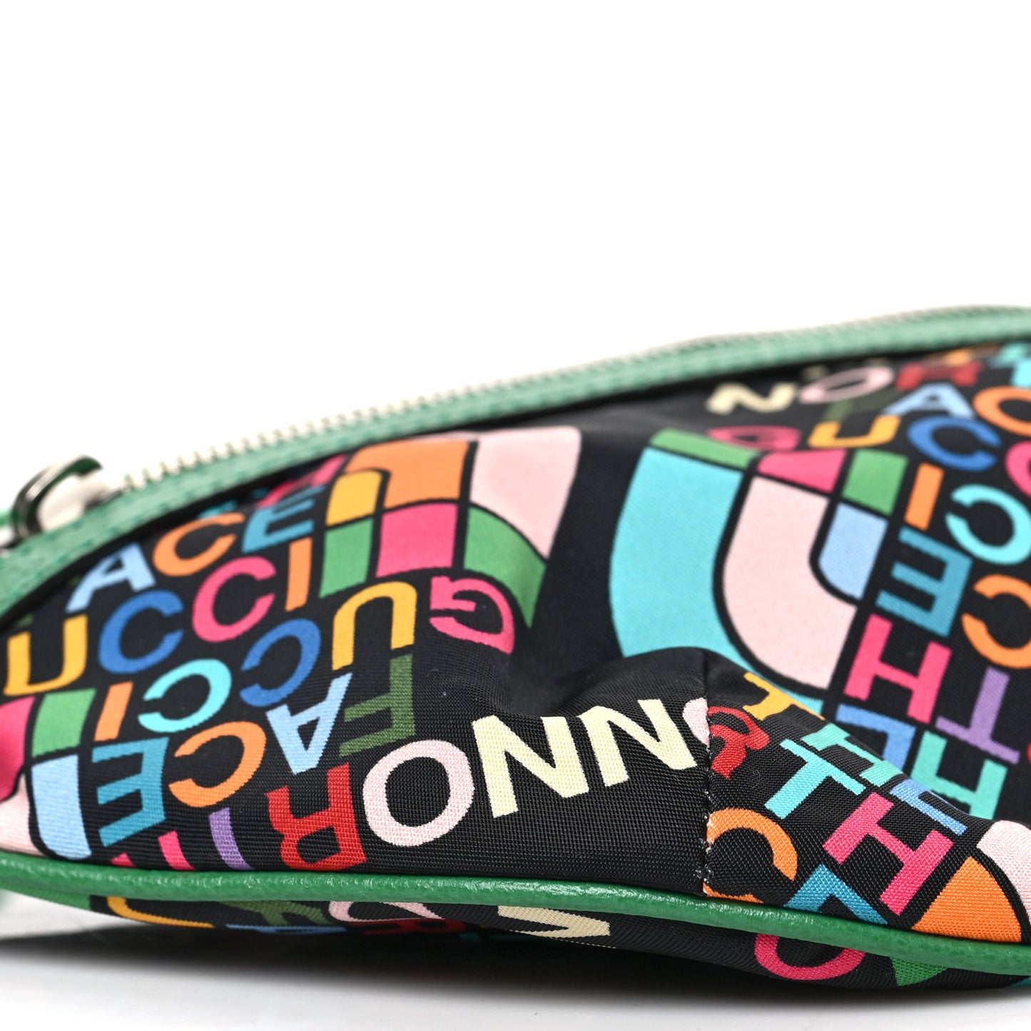 X THE NORTH FACE Econyl Nylon Textured Dollar Calfskin Belt Bag Black Turquoise New Shamarock New Cherry Red