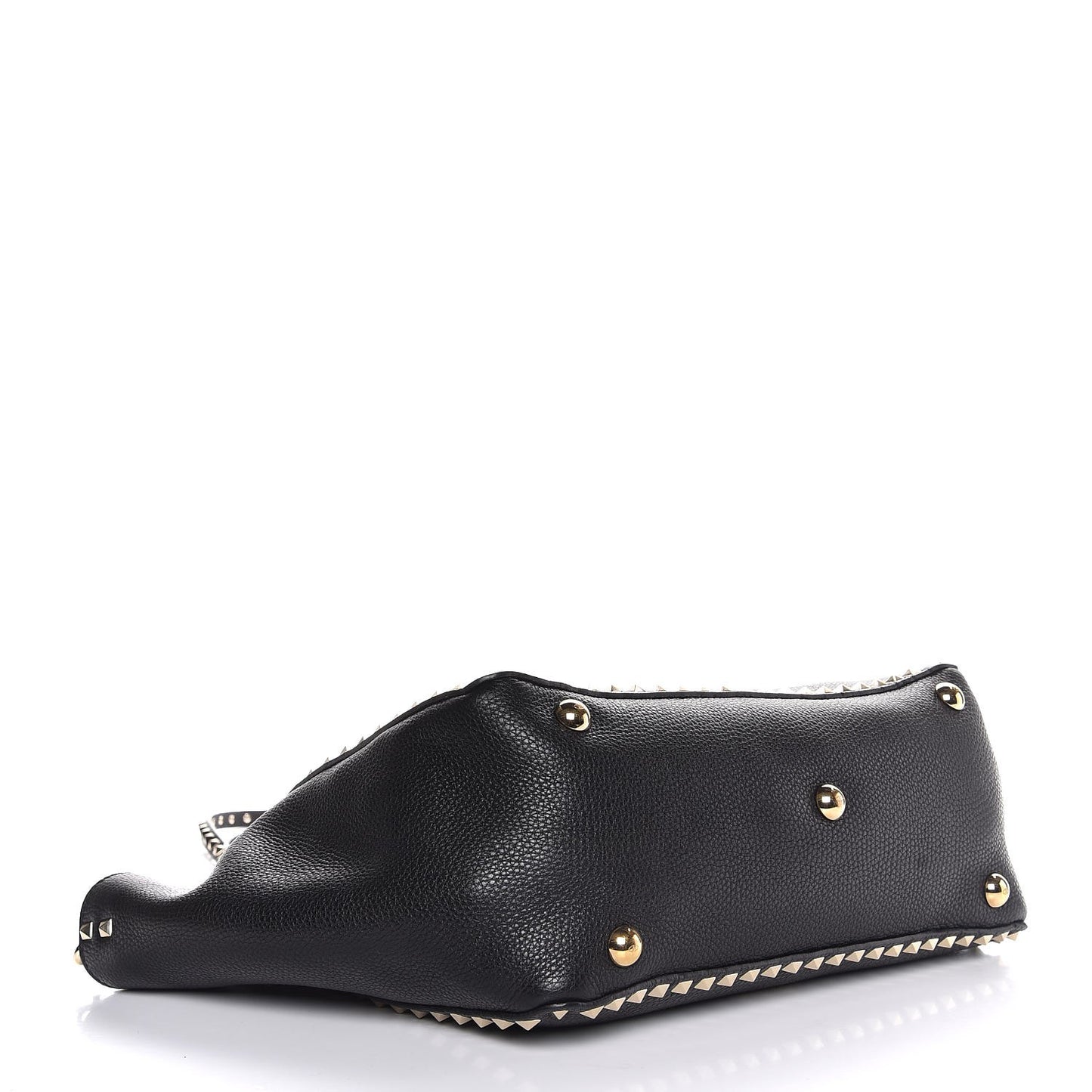 Alce Printed Calfskin Medium Rockstud Tote Black