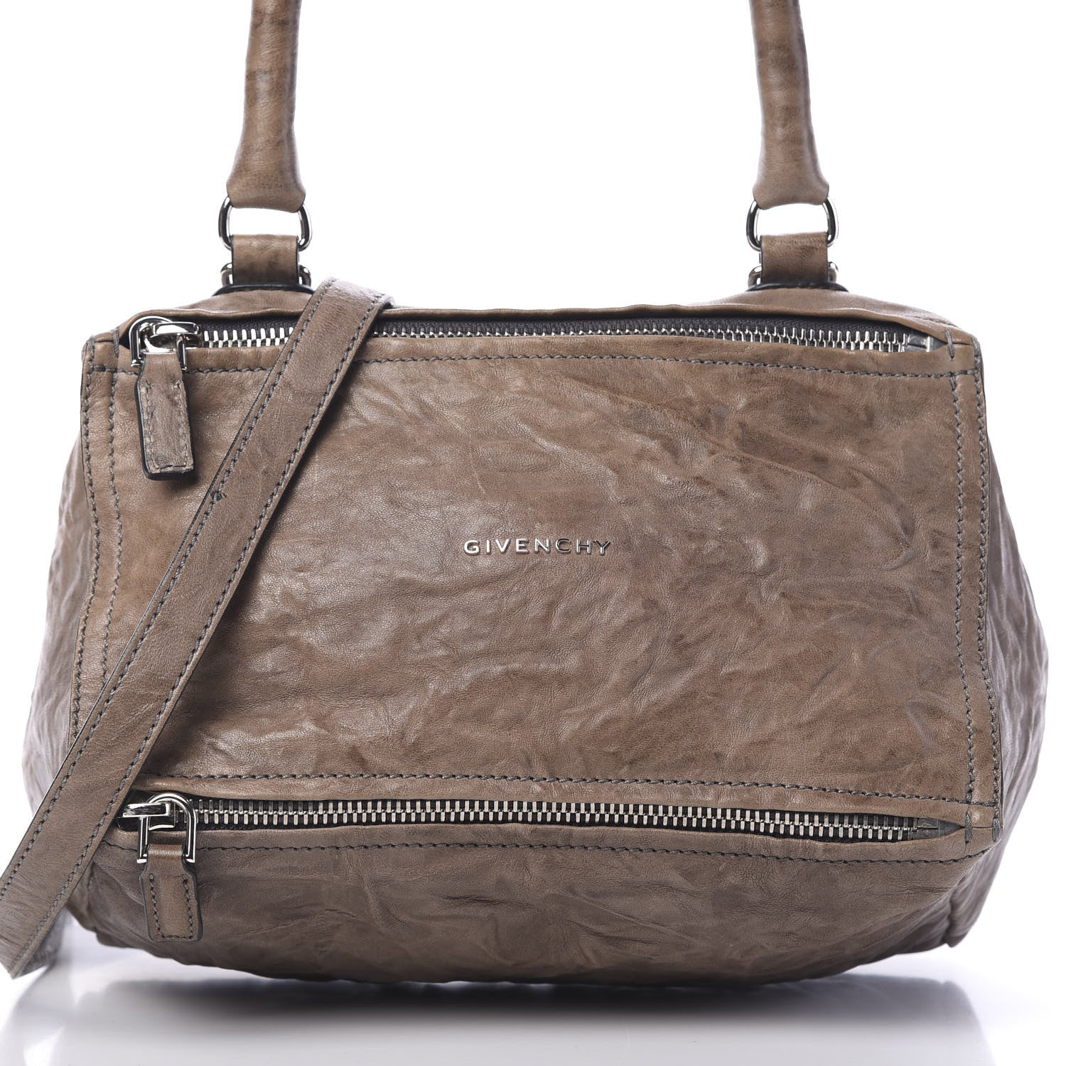 Givenchy Tumbled Sheepskin Small Pandora Charcoal 10 of 10