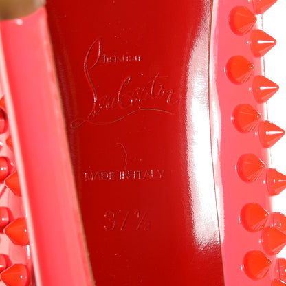 Christian Louboutin Patent Pigalle Spikes 120 Pumps 37.5 Fluo Rose Paris 6 of 7