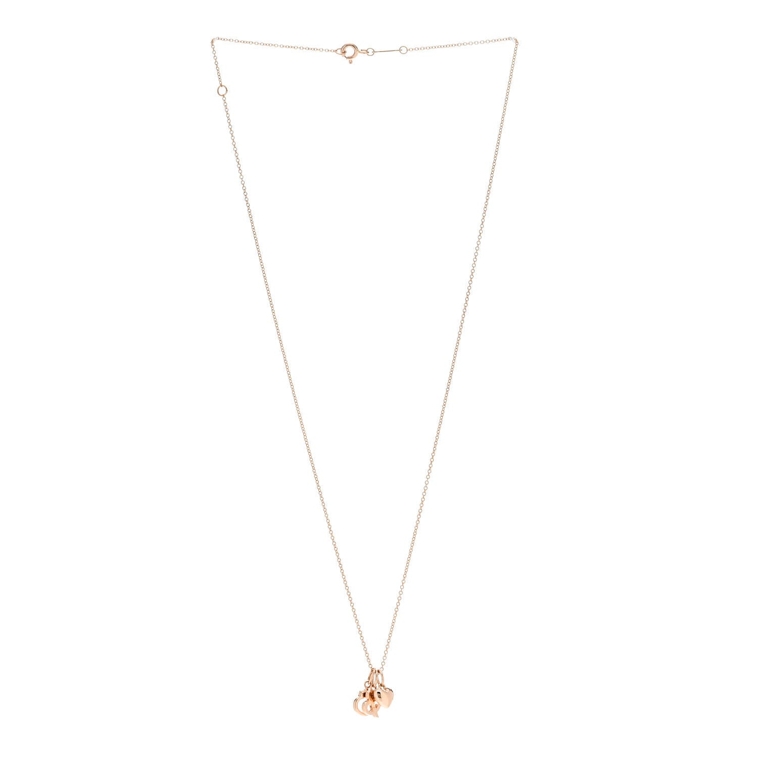 Tiffany 18K Rose Gold Naughty and Nice Pendant Necklace 3 of 6
