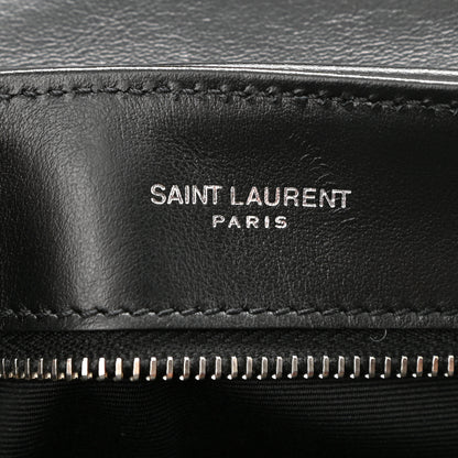Saint Laurent Calfskin Y Quilted Monogram Toy Loulou Crossbody Bag Black 6 of 9