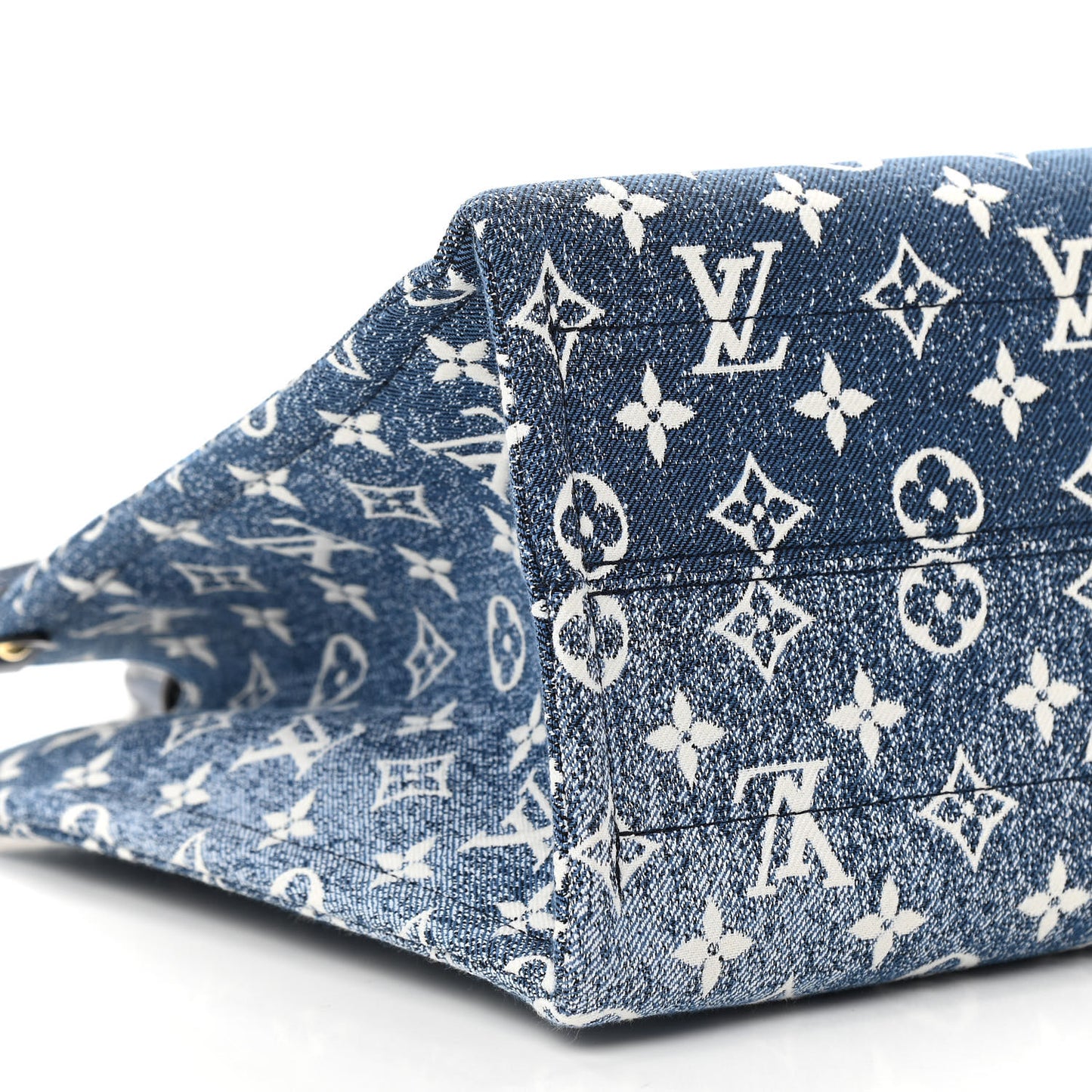 Monogram Jacquard Denim Onthego MM Bleu