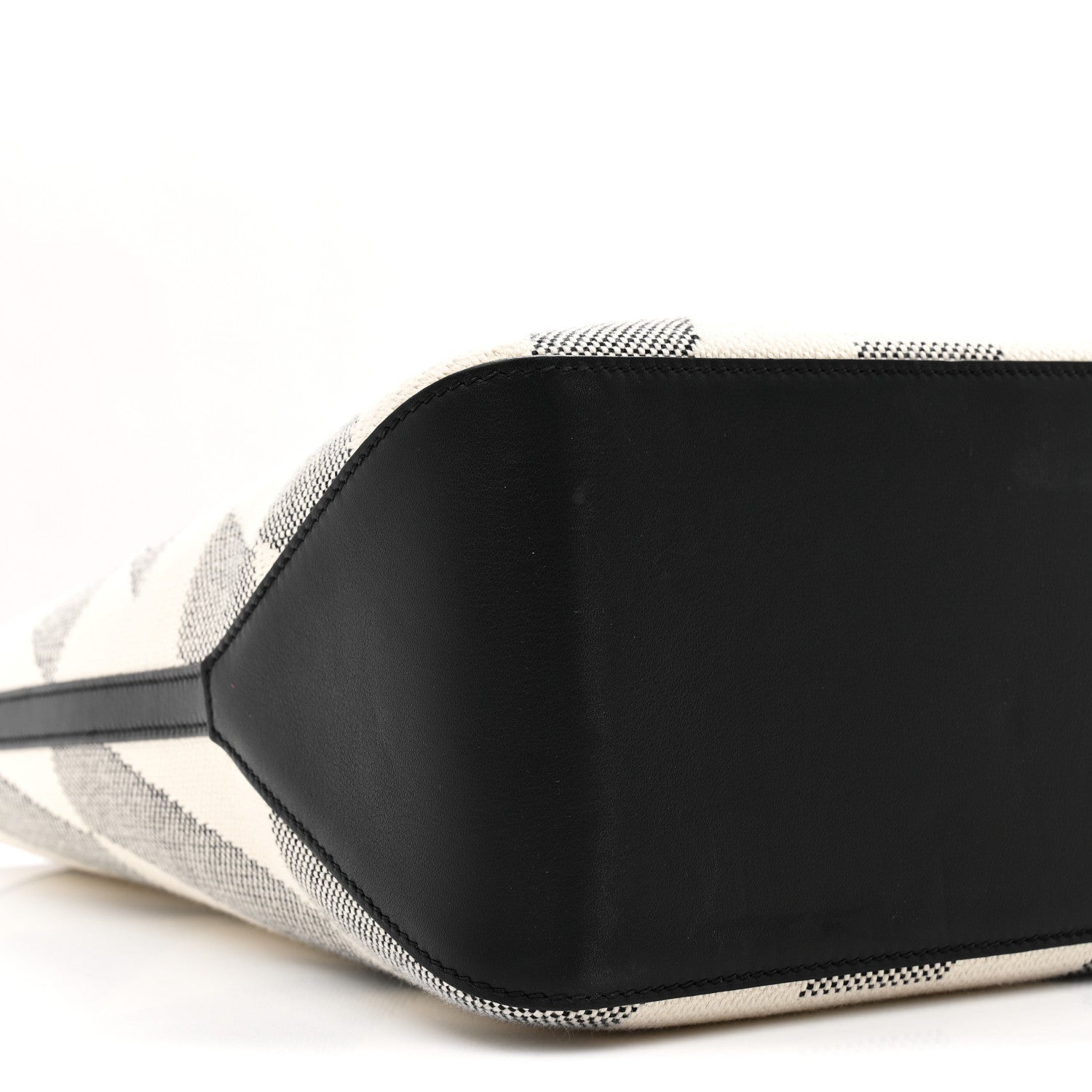 Hermes Swift H Canvas Cabas H En Biais 40 Black Ecru 8 of 9