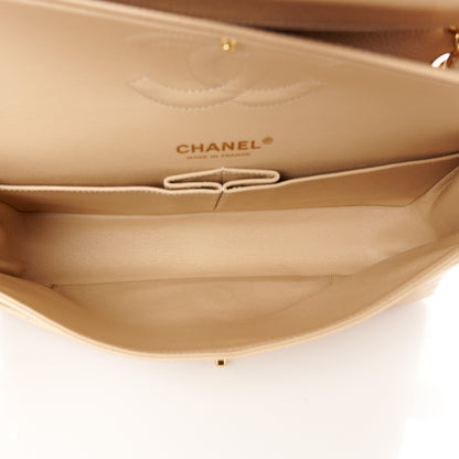 Chanel Caviar Quilted Medium Double Flap Light Beige 5 of 11