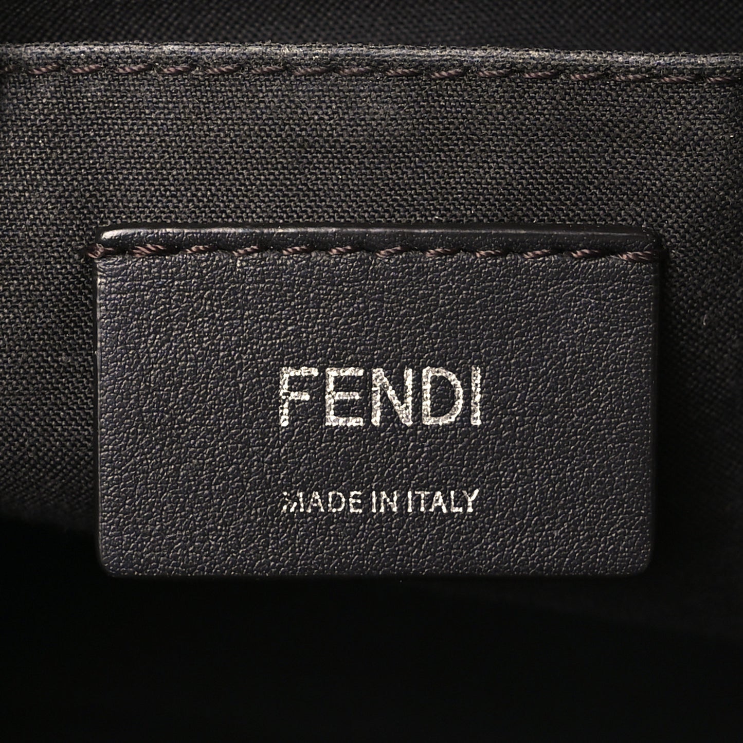 Vitello Dolce Bi-Color FF 1974 Embossed Mini By The Way Boston Bag Black Maya
