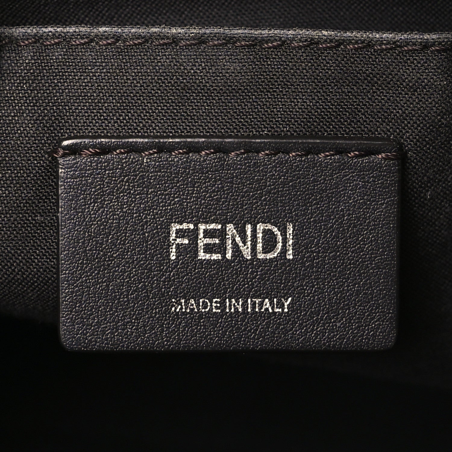Fendi Vitello Dolce Bi-Color FF 1974 Embossed Mini By The Way Boston Bag Black Maya 6 of 9
