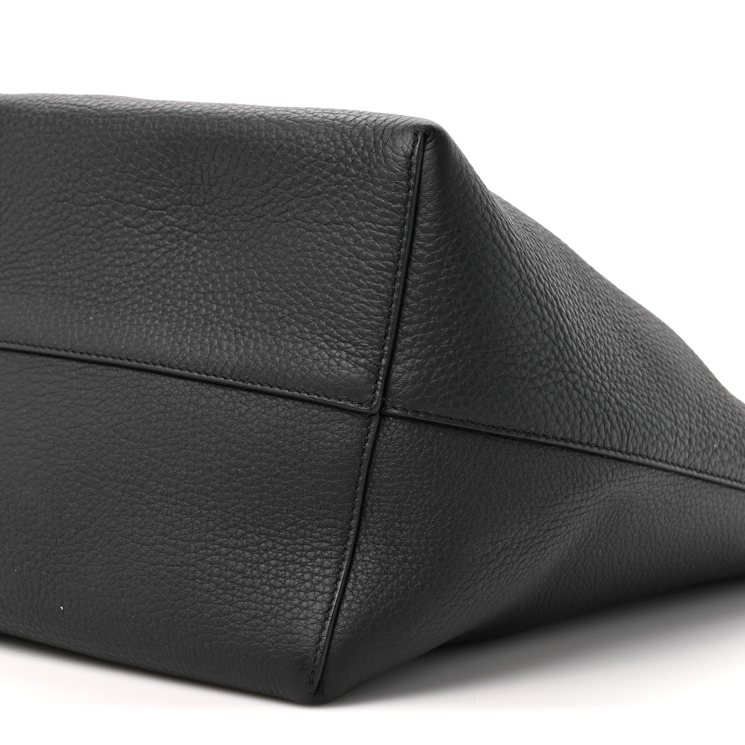 The Row Grained Calfskin Medium N/S Hook Tote Black 7 of 8