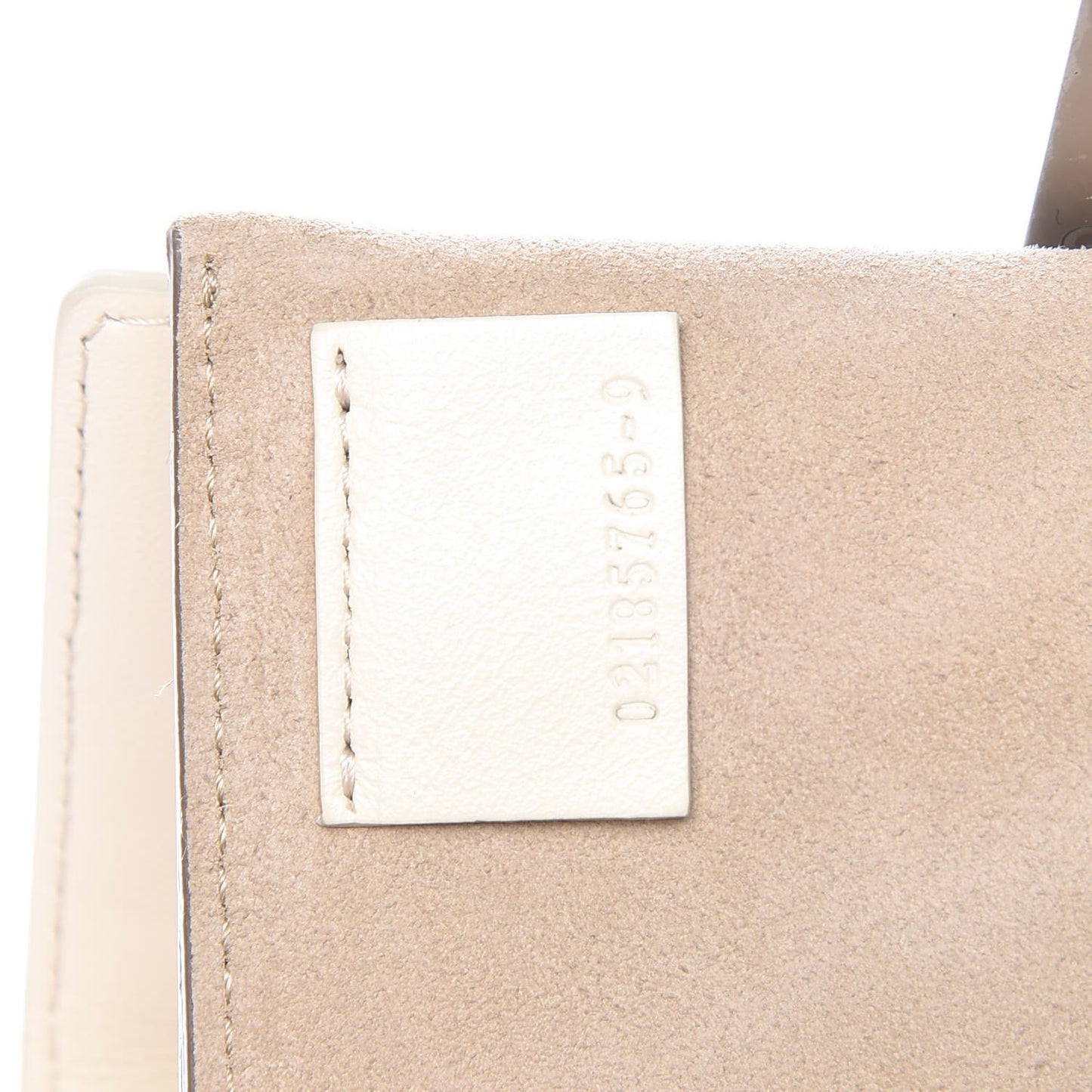 Calfskin Quilted Mini Drew Bijou Shoulder Bag Natural White