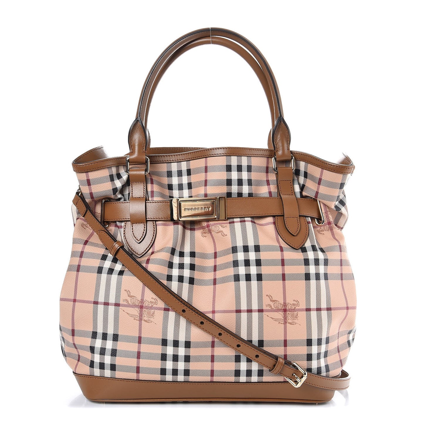Haymarket Check Medium Golderton Tote Mid Camel