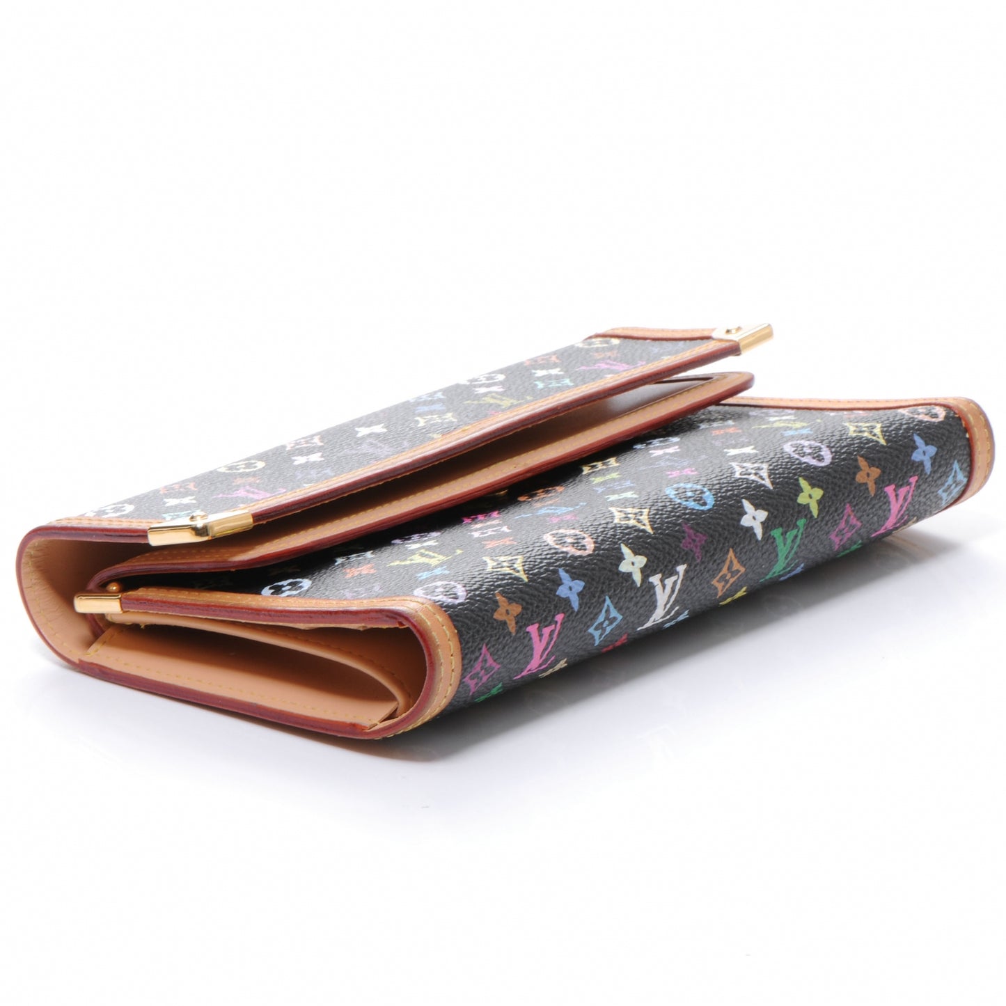Monogram Multicolor Porte Tresor International Wallet Black