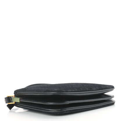 Saint Laurent Suede All-Over Monogram Crossbody Black 4 of 10