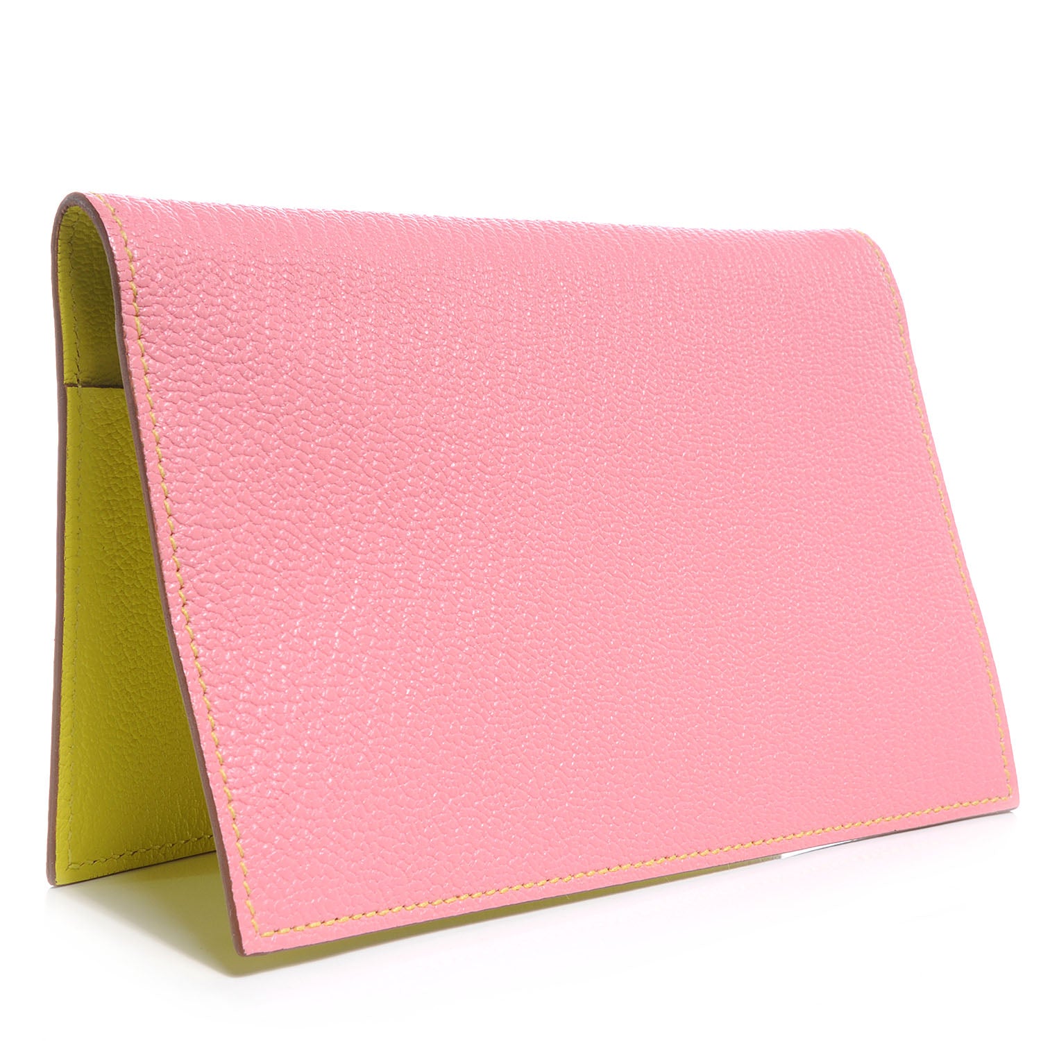 Hermes Chevre Mysore Vision II Agenda Cover Rose Confetti Soufre 3 of 8