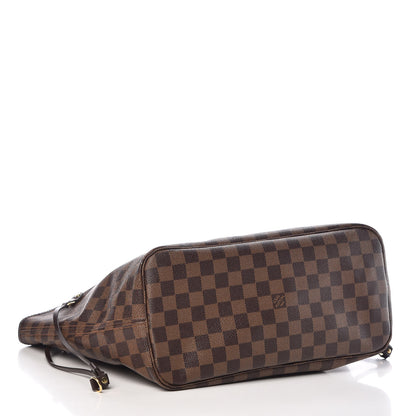 Louis Vuitton Damier Ebene Neo Neverfull MM Rose Ballerine 4 of 14