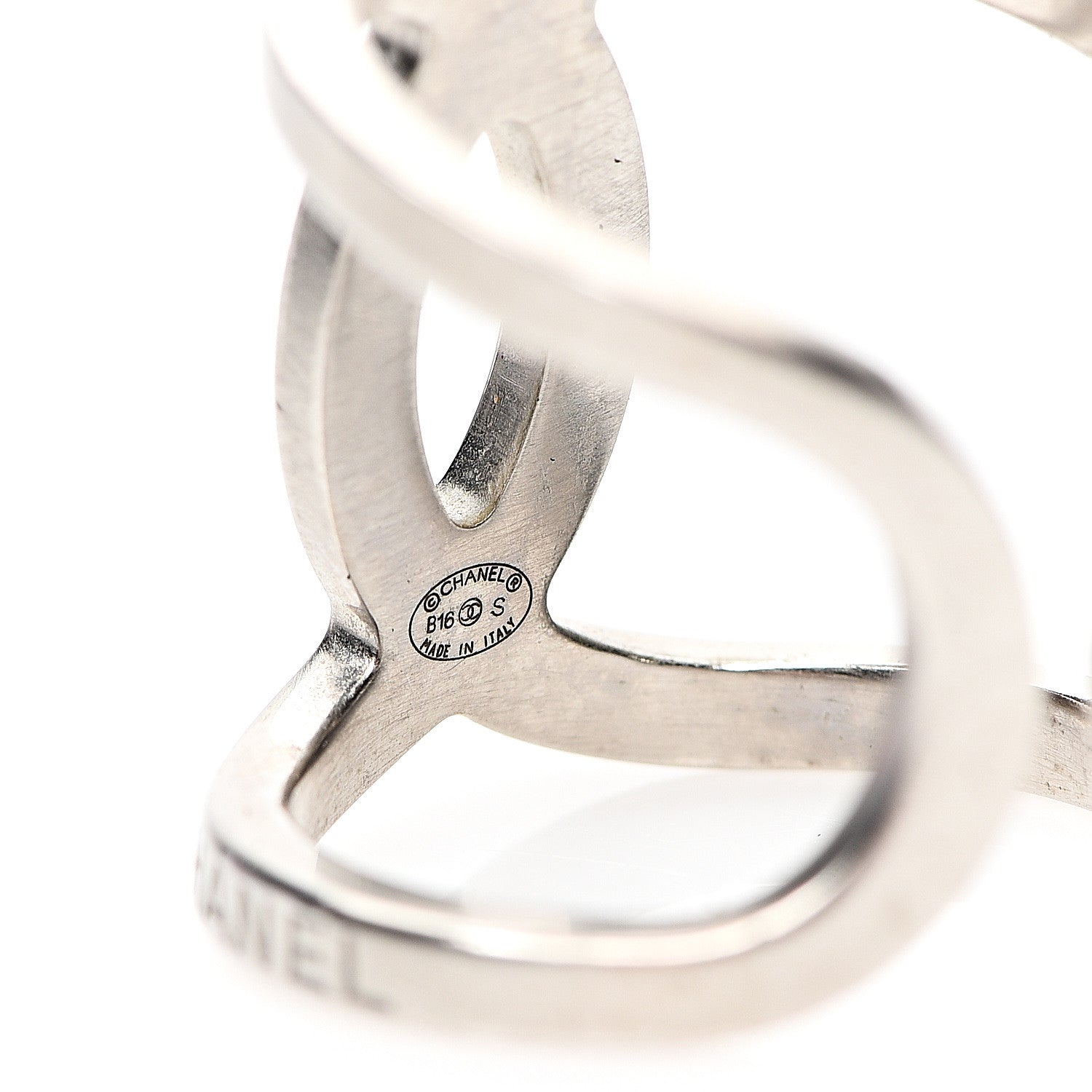 Chanel Metal CC Ring 6.25 Silver 4 of 5