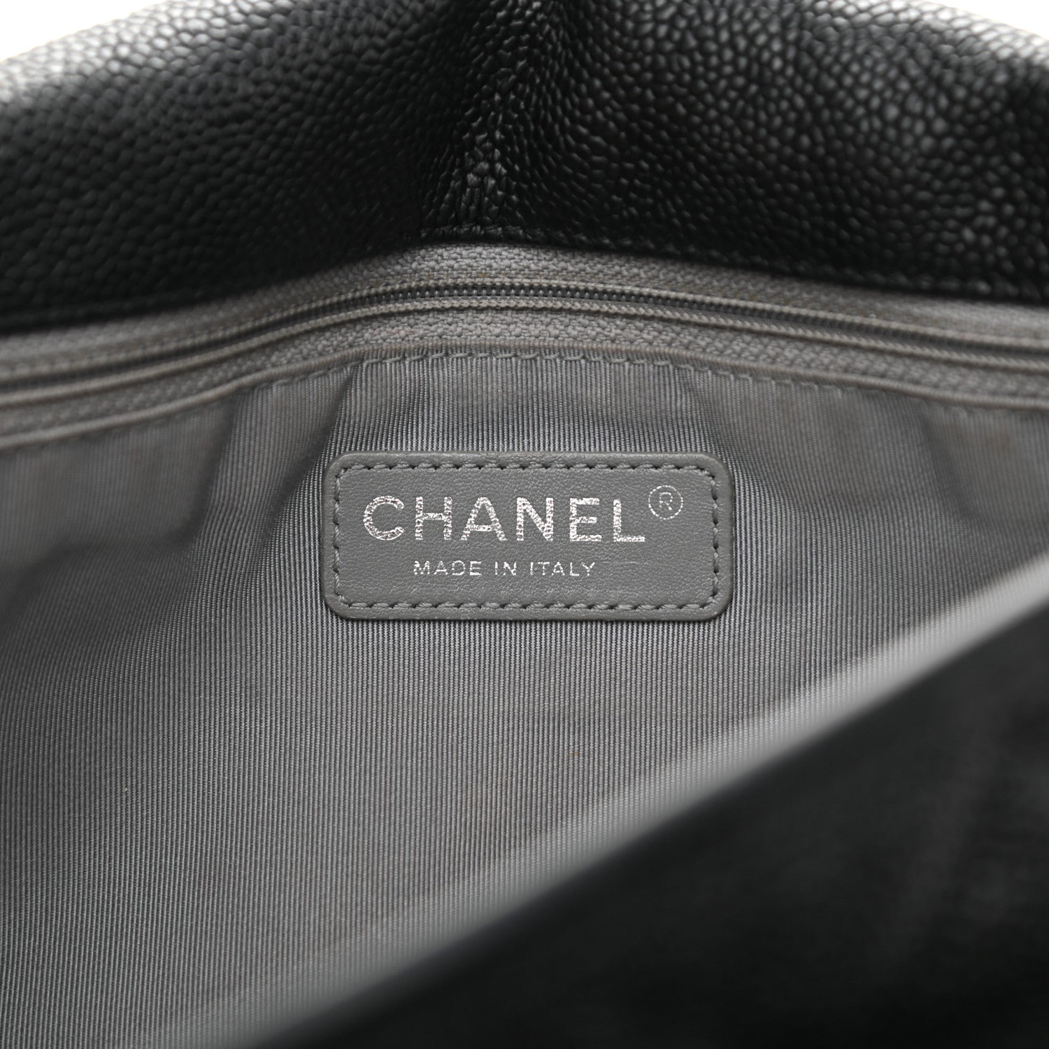 Chanel Caviar Quilted Large French Riviera Flap Black 6 of 12