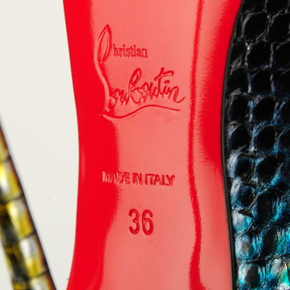 Christian Louboutin Python So Kate 120 Pumps 36 Mimosa 6 of 6