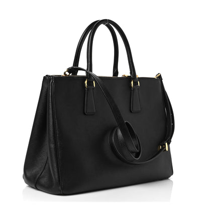 Prada Saffiano Medium Galleria Double Zip Tote Black 3 of 7