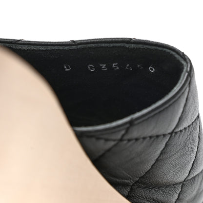 Chanel Lambskin CC Flat Slide Sandals 38 Black 8 of 9