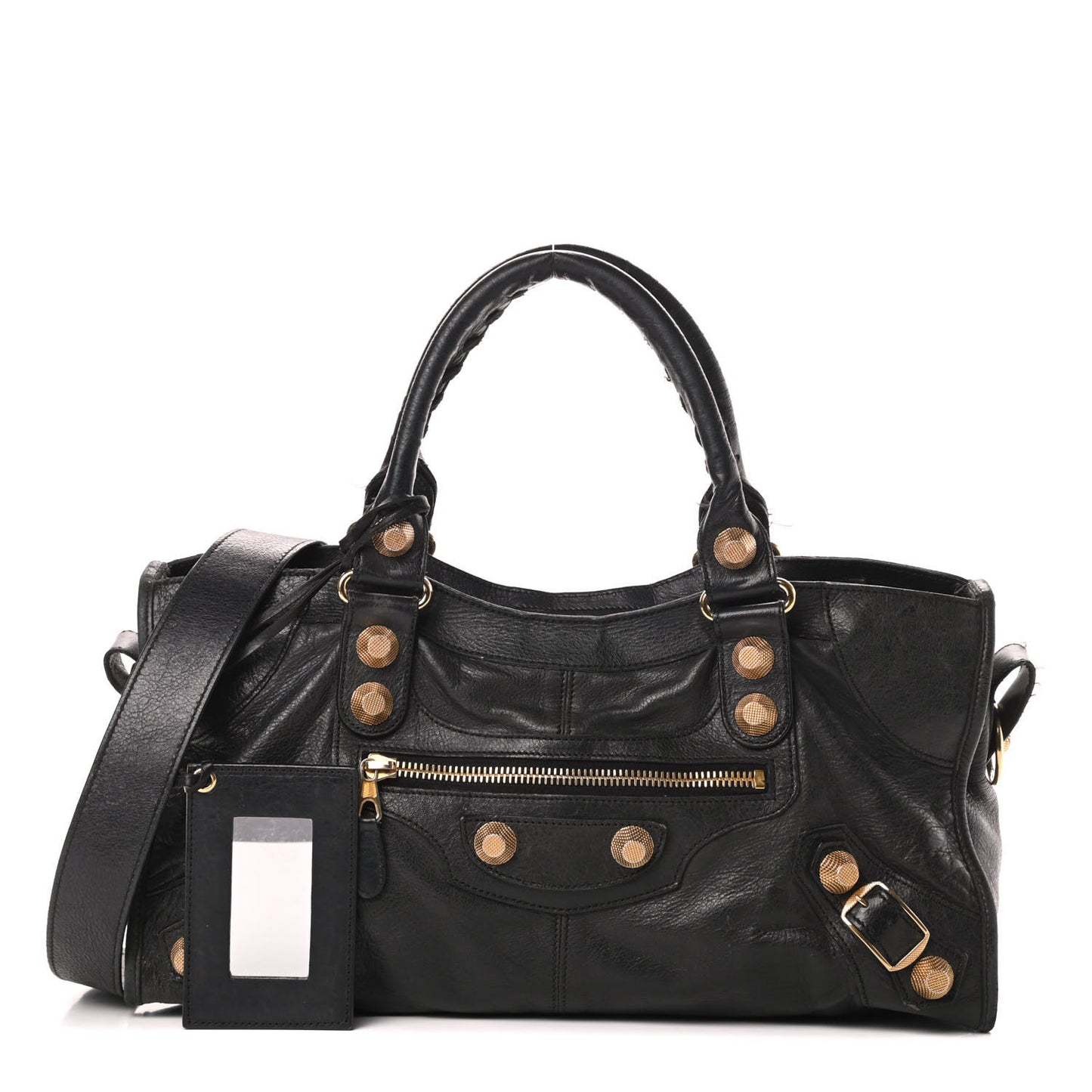 Agneau Giant 21 Gold Hardware Part Time Black