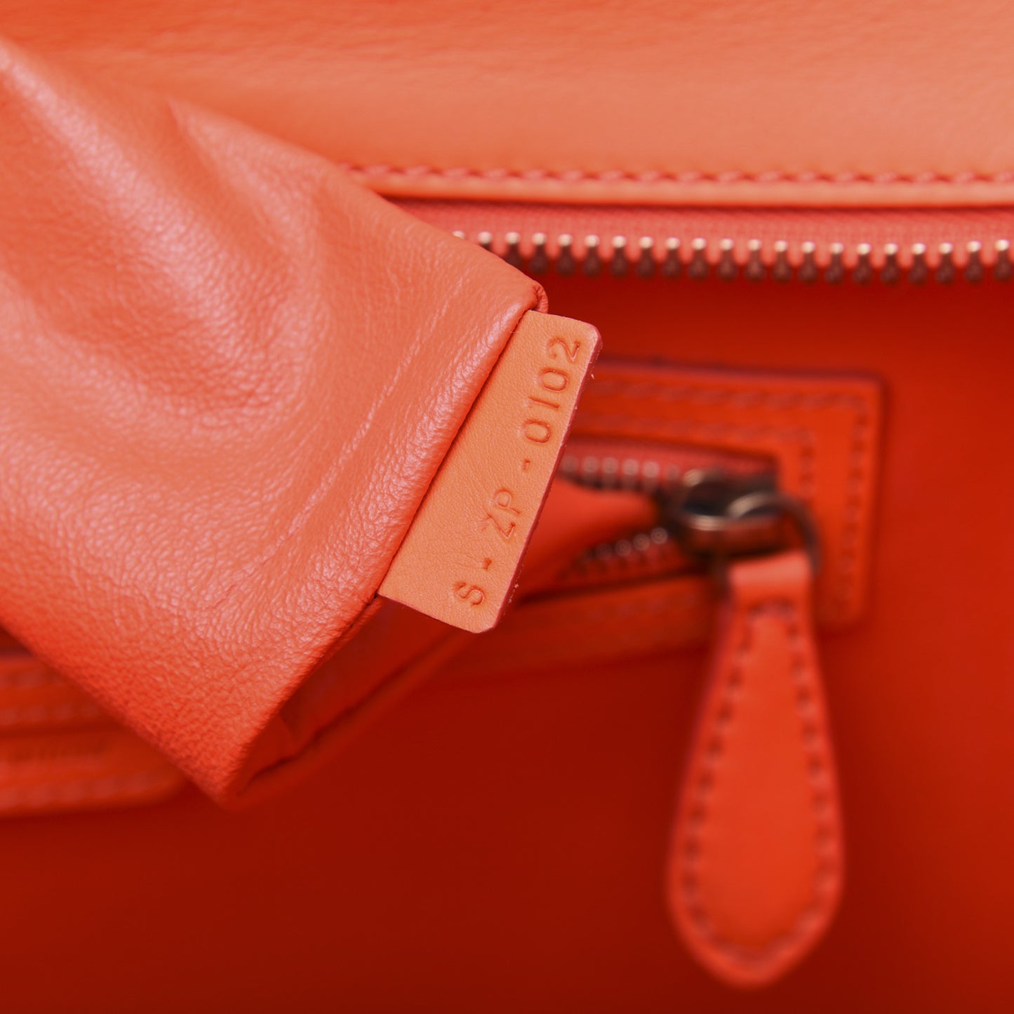 Smooth Calfskin Micro Luggage Fluo Orange