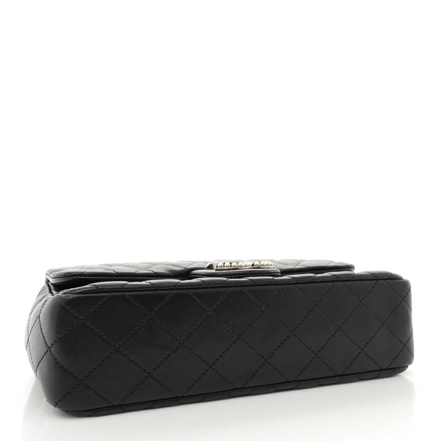 Chanel Lambskin Medium Westminster Pearl Flap Black 4 of 11