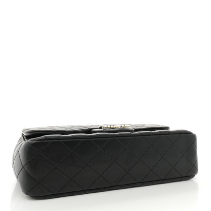 Chanel Lambskin Medium Westminster Pearl Flap Black 4 of 11