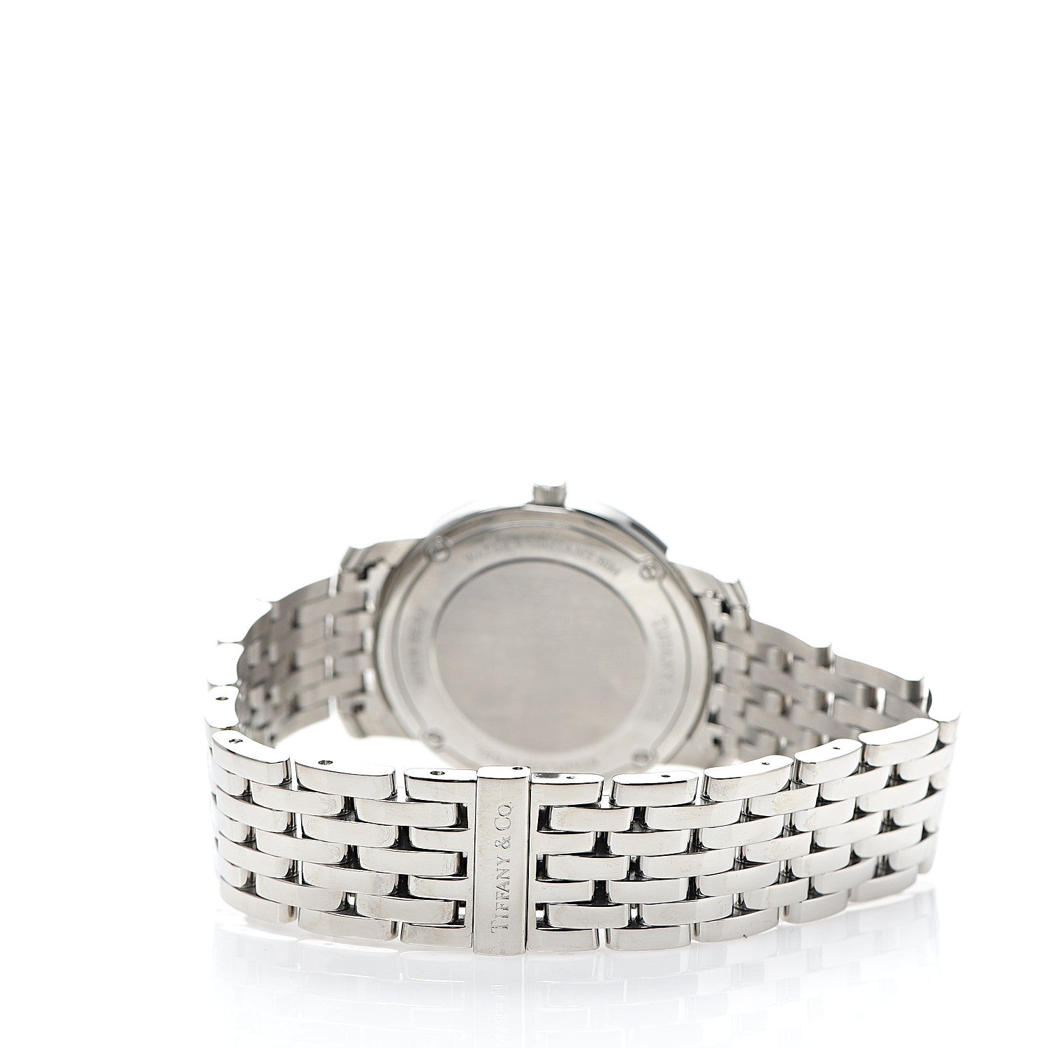 Tiffany Stainless Steel Diamond Bezel Black Mother of Pearl 37mm Mark Resonator Quartz Watch 3 of 5