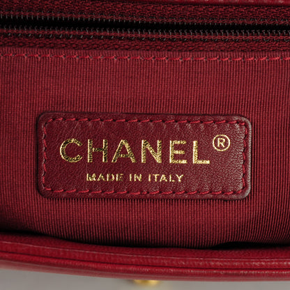 Chanel Lambskin Quilted New Medium Boy Flap Dark Red 7 of 13