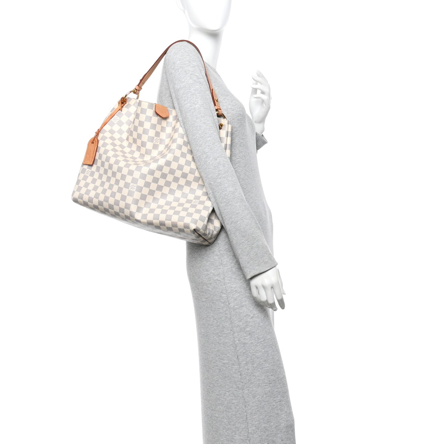 Damier Azur Graceful MM Rose Ballerine