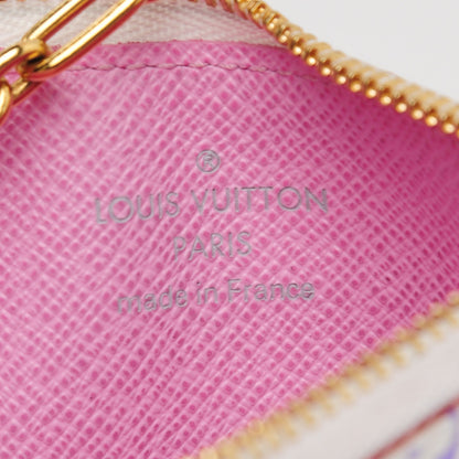 Louis Vuitton Monogram Multicolor Key Pouch White Litchi 6 of 7