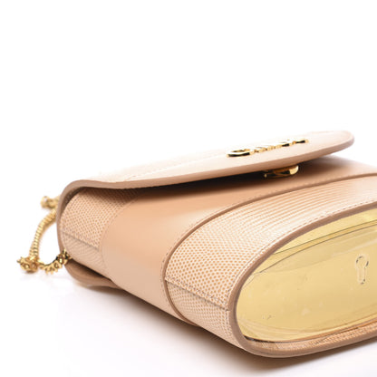 Chloe Calfskin Lizard Embossed Small Aby Lock Delicate Pink 7 of 11