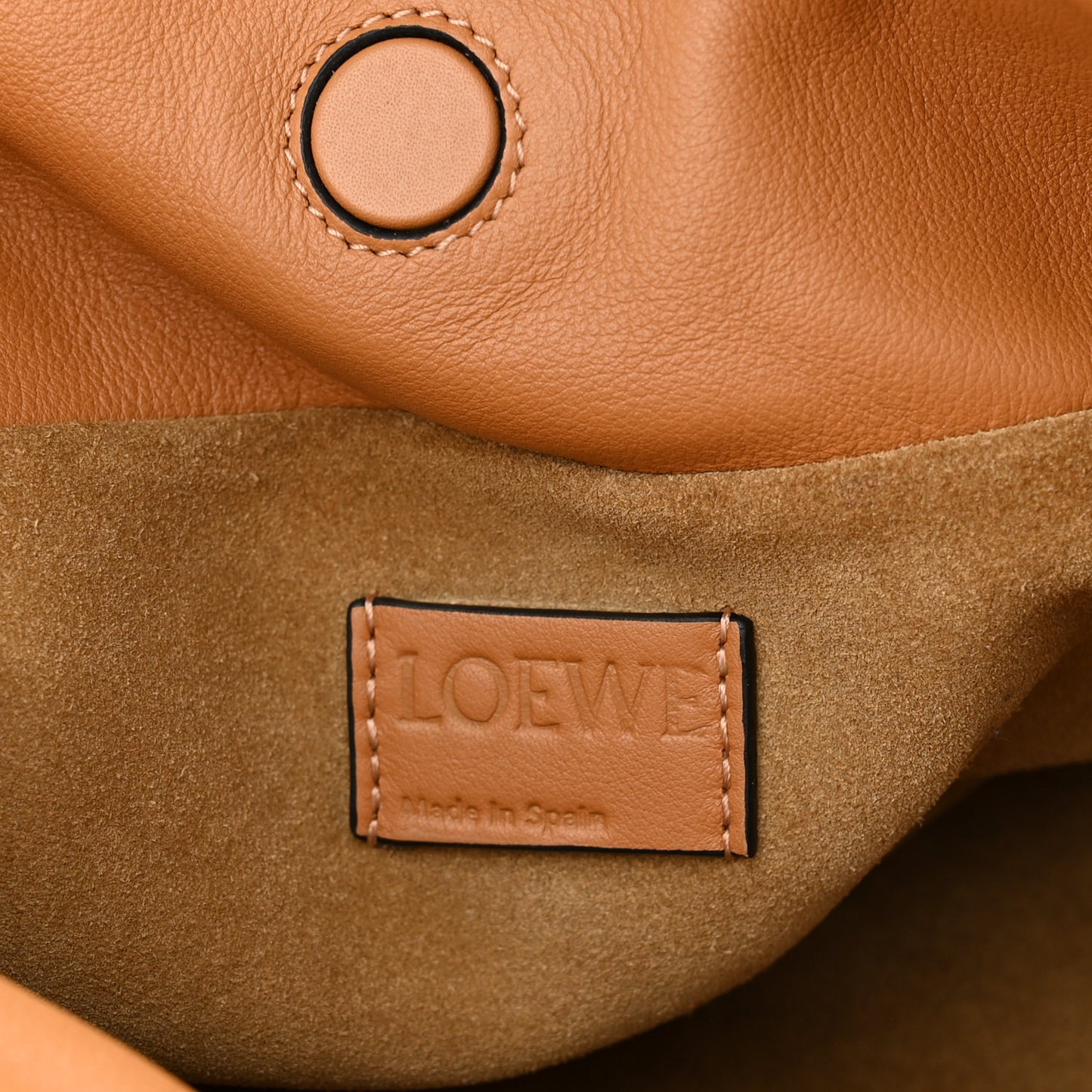 Calfskin Mini Flamenco Knot Clutch Warm Desert