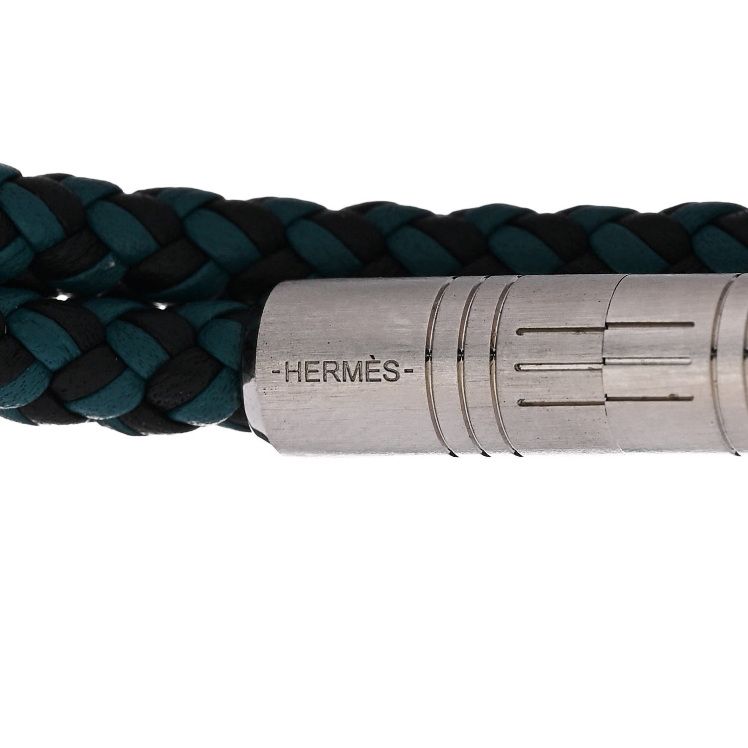 Hermes Swift Double Tour Goliath Bracelet  Black Bleu Paon 4 of 5