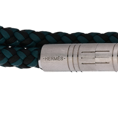 Hermes Swift Double Tour Goliath Bracelet  Black Bleu Paon 4 of 5